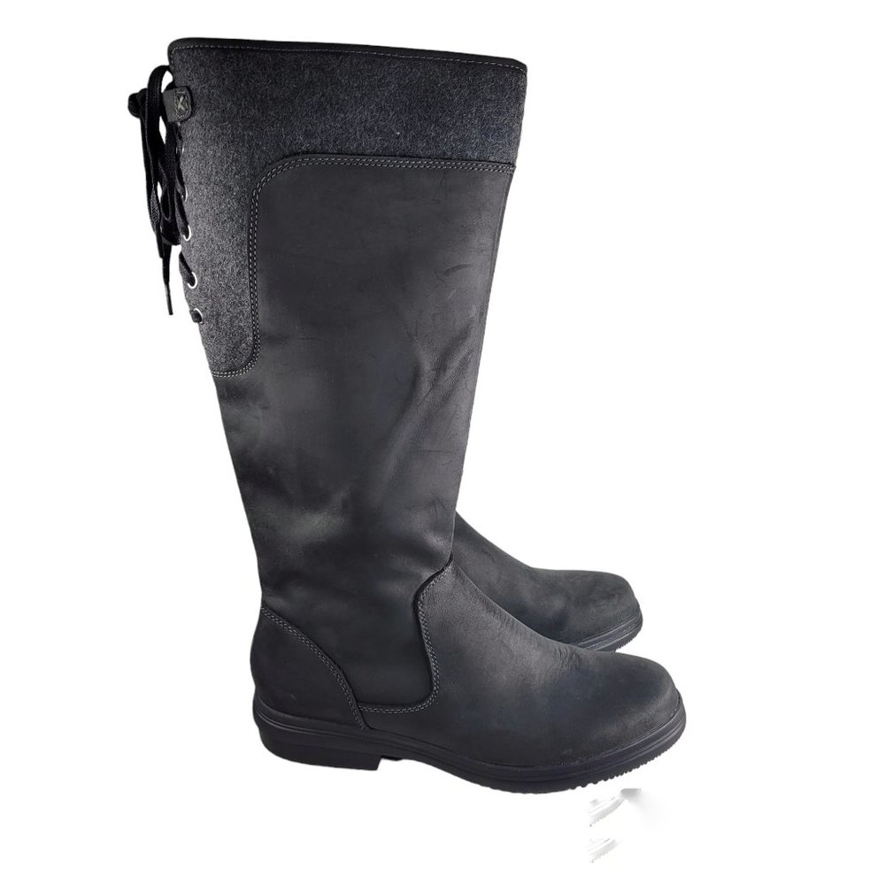 Clarks Tavoy Cedar Tall Winter Boots Women Size 9 Black